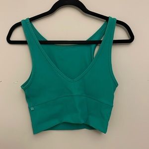 lululemon power pivot tank maldives green